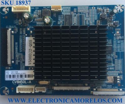 TARJETA INTERFACE / WESTINGHOUSE F57CV6M50LA12001 / CV6M50L-A / 10011008 / V500DJ2-QS5 / 67H13721607 / E198681 / PANEL V500DJ2-QS5 / D500D3-GG66-COX / MODELOS WD50UC4300 TW-01931-C050G / WD50UC4300